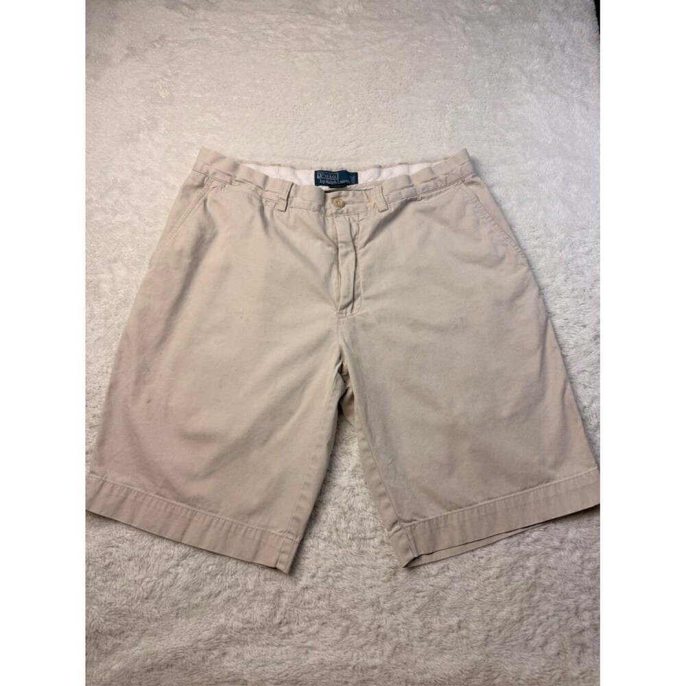 Polo Ralph Lauren Men’s Khaki Chino Shorts Classic Fit Size 34 BUNDLE OF 2